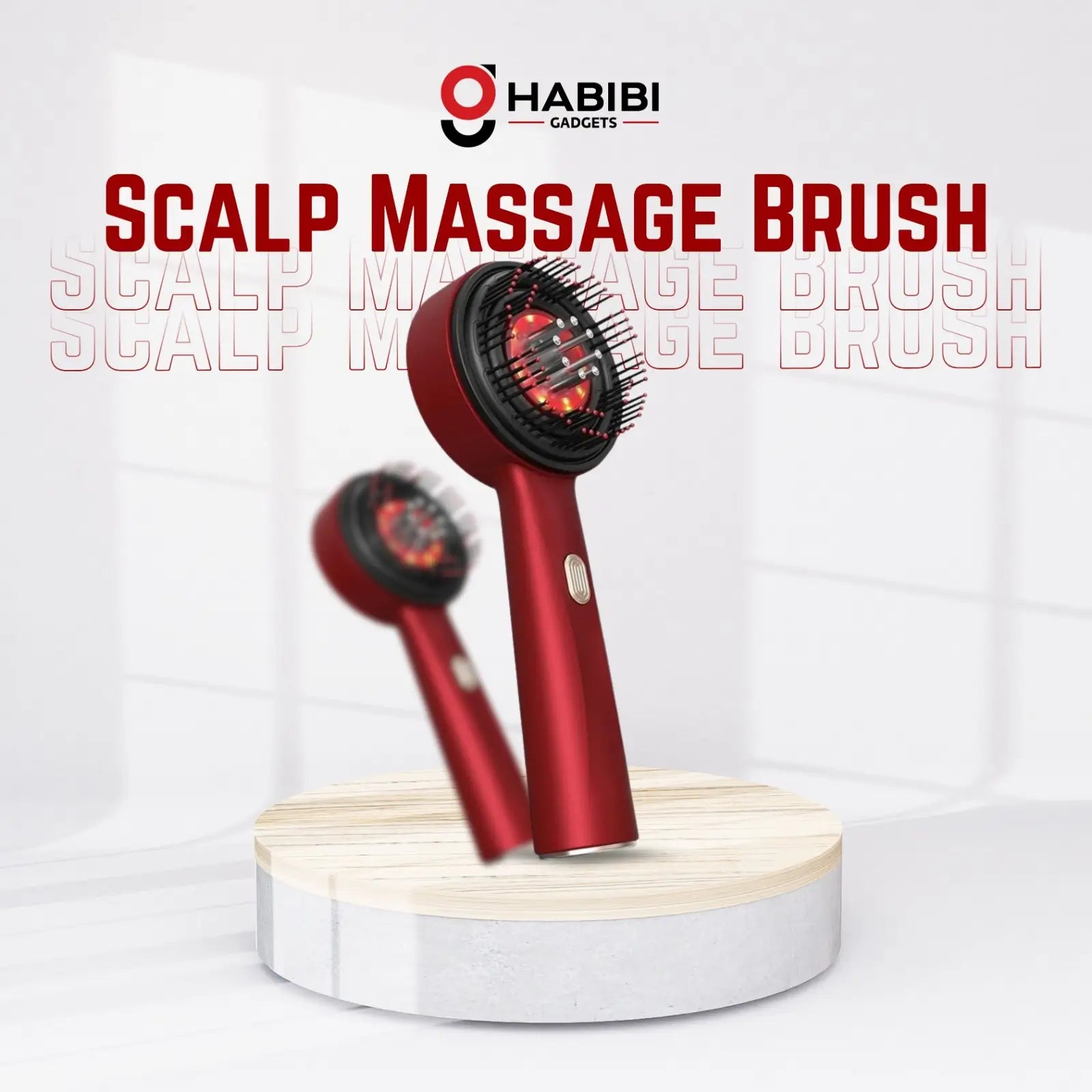Scalp Massage Brush with Oil Applicator